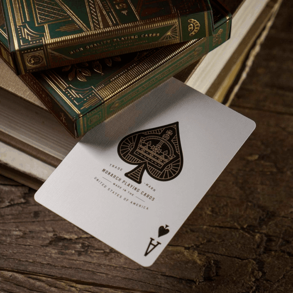 Baralho Monarch Playing Cards (Green) by theory11 carta As
