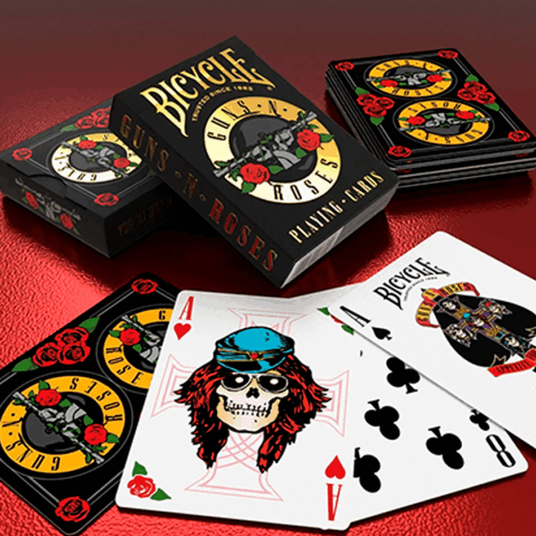 Bicycle Guns n Roses cartas As e backcard