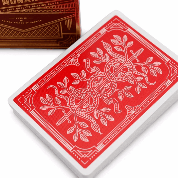 Monarch Playing Cards (Red) by theory11 backcard baralho