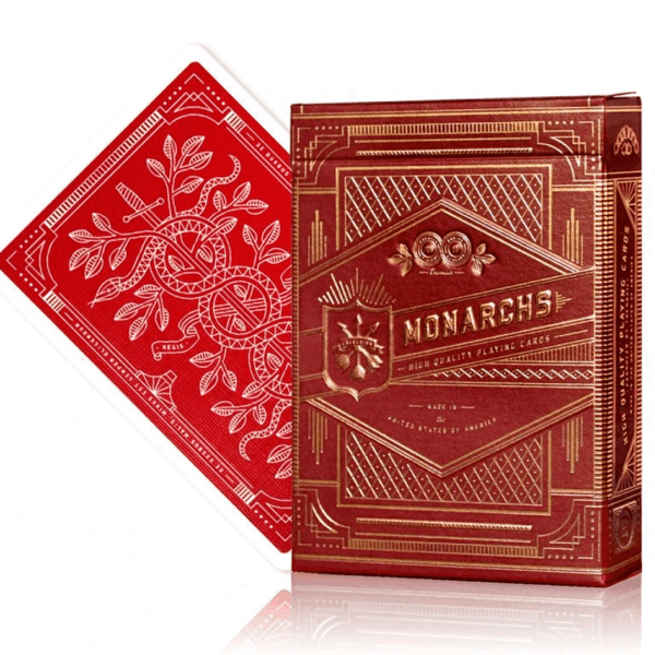 Monarch Playing Cards (Red) by theory11 backcard e caixa