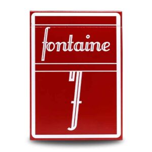 Fontaine Cranberry playing cards