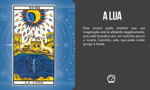 Capa a lua no tarot