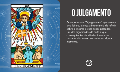 Carta O Julgamento do tarot de Marselha capa