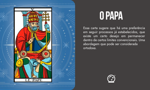 O papa no tarot capa blogpost