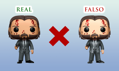 capa funko pop original x falso