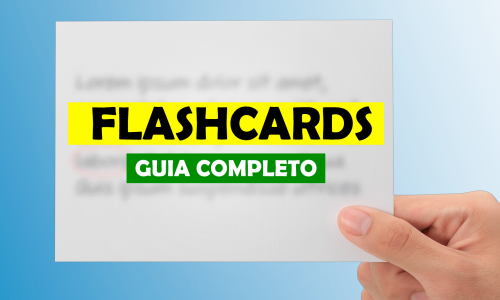 Vamos aprender o que são flashcards.